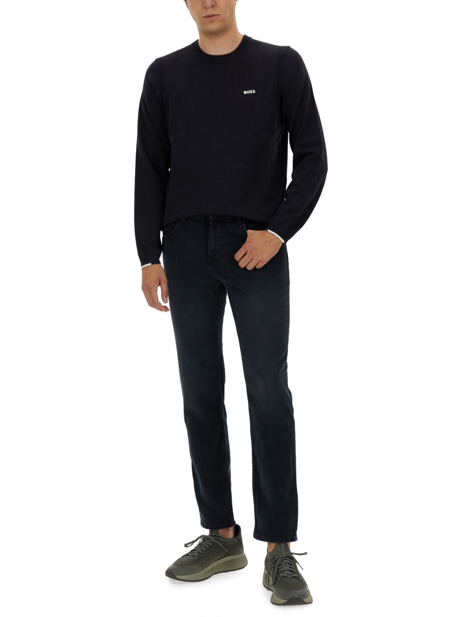BOSS JEANS REGULAR FIT IN DENIM DI COTONE
