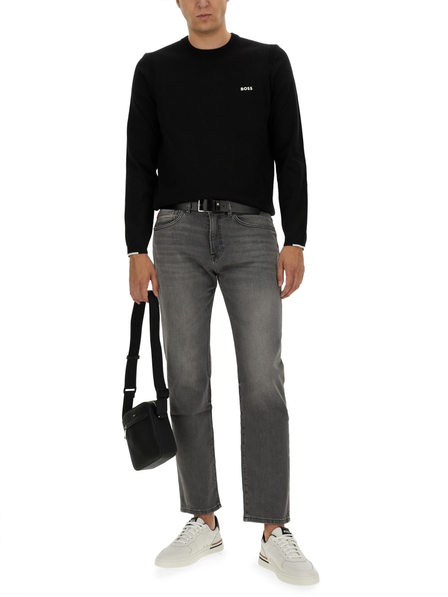 BOSS JEANS REGULAR FIT IN DENIM DI COTONE