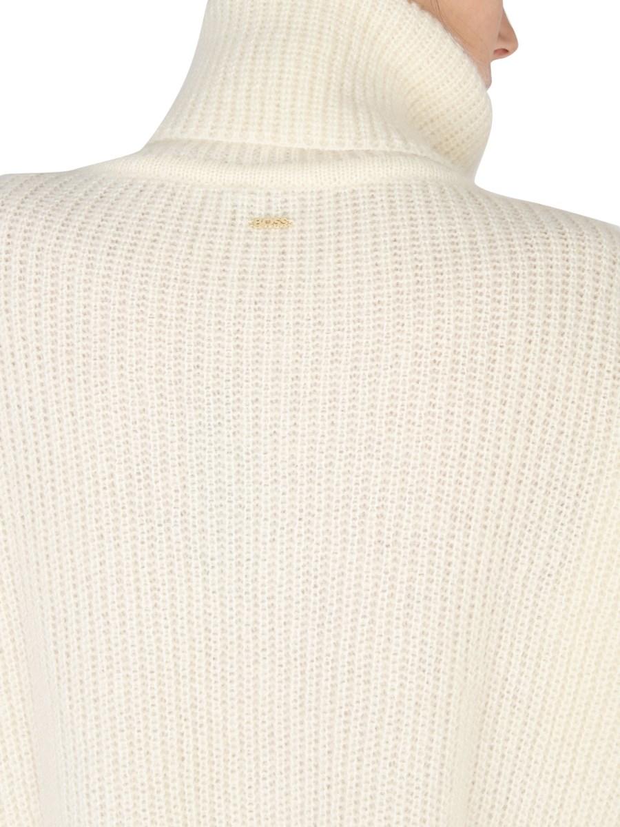 BOSS MAGLIA A COLLO ALTO IN MOHAIR