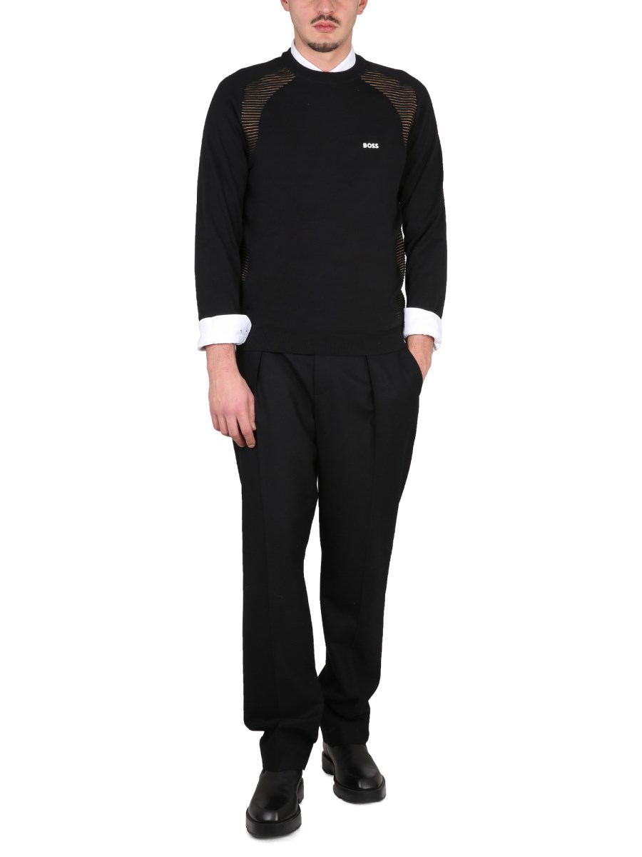 BOSS MAGLIA IN COTONE