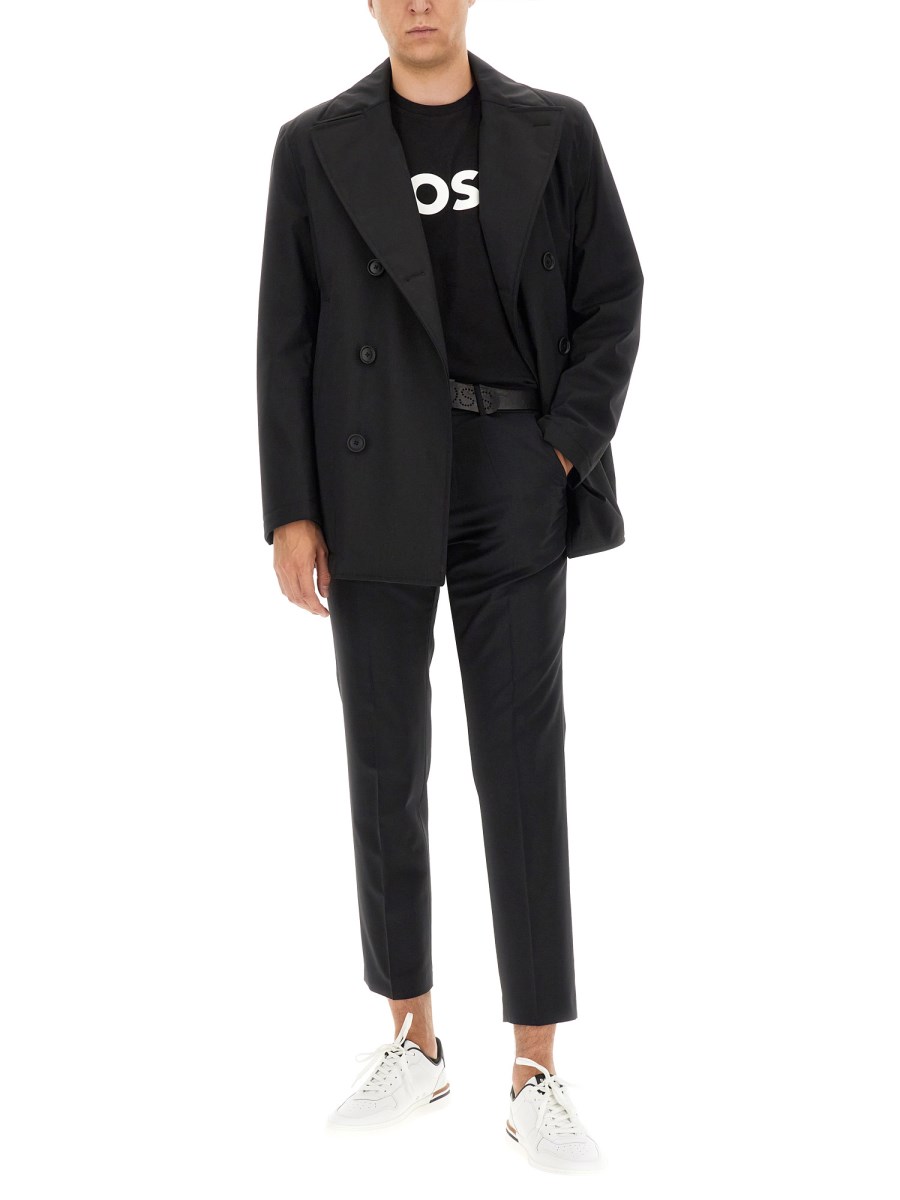 BOSS PANTALONE SLIM FIT IN MISTO LANA