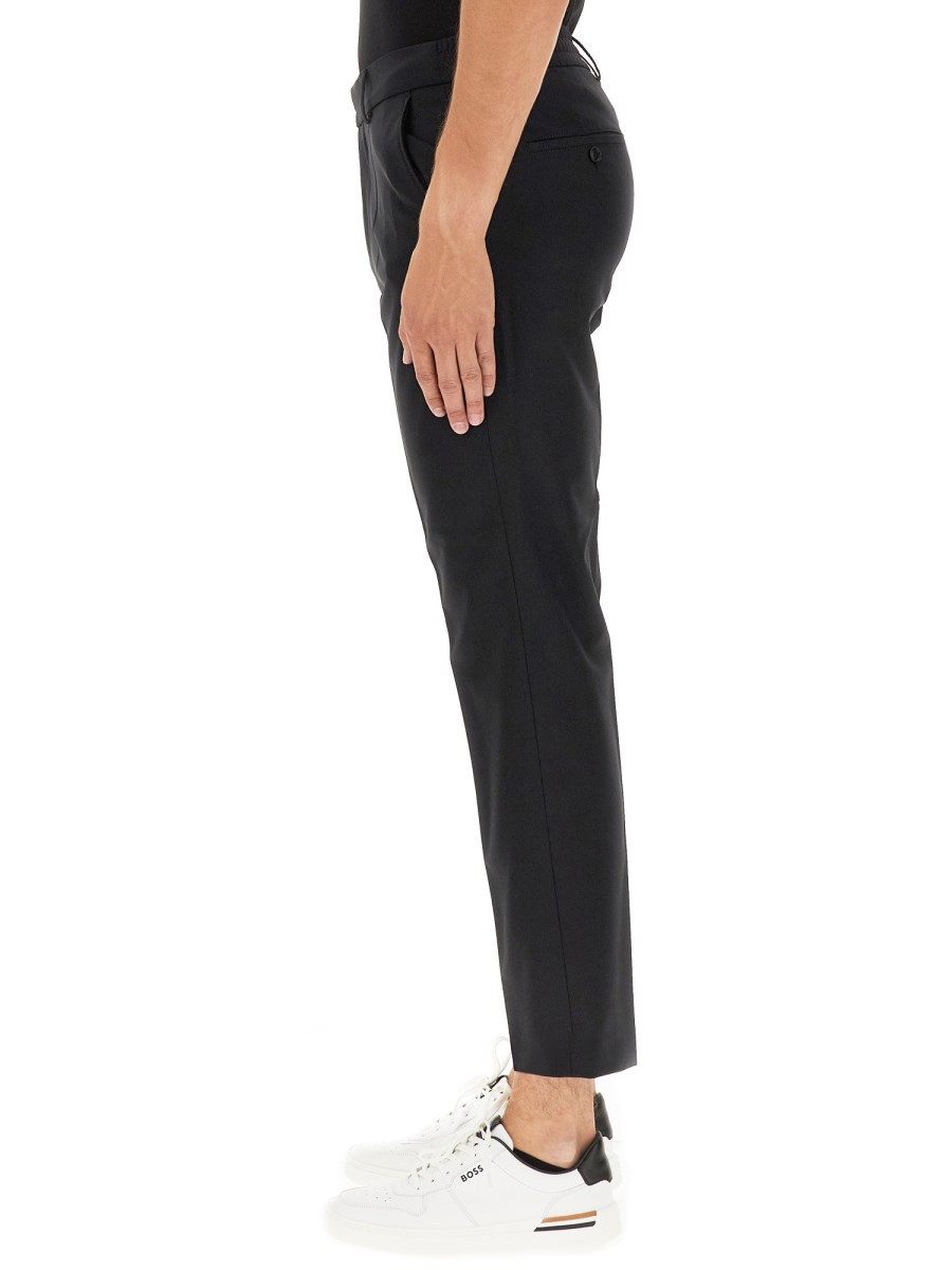 BOSS PANTALONE SLIM FIT IN MISTO LANA