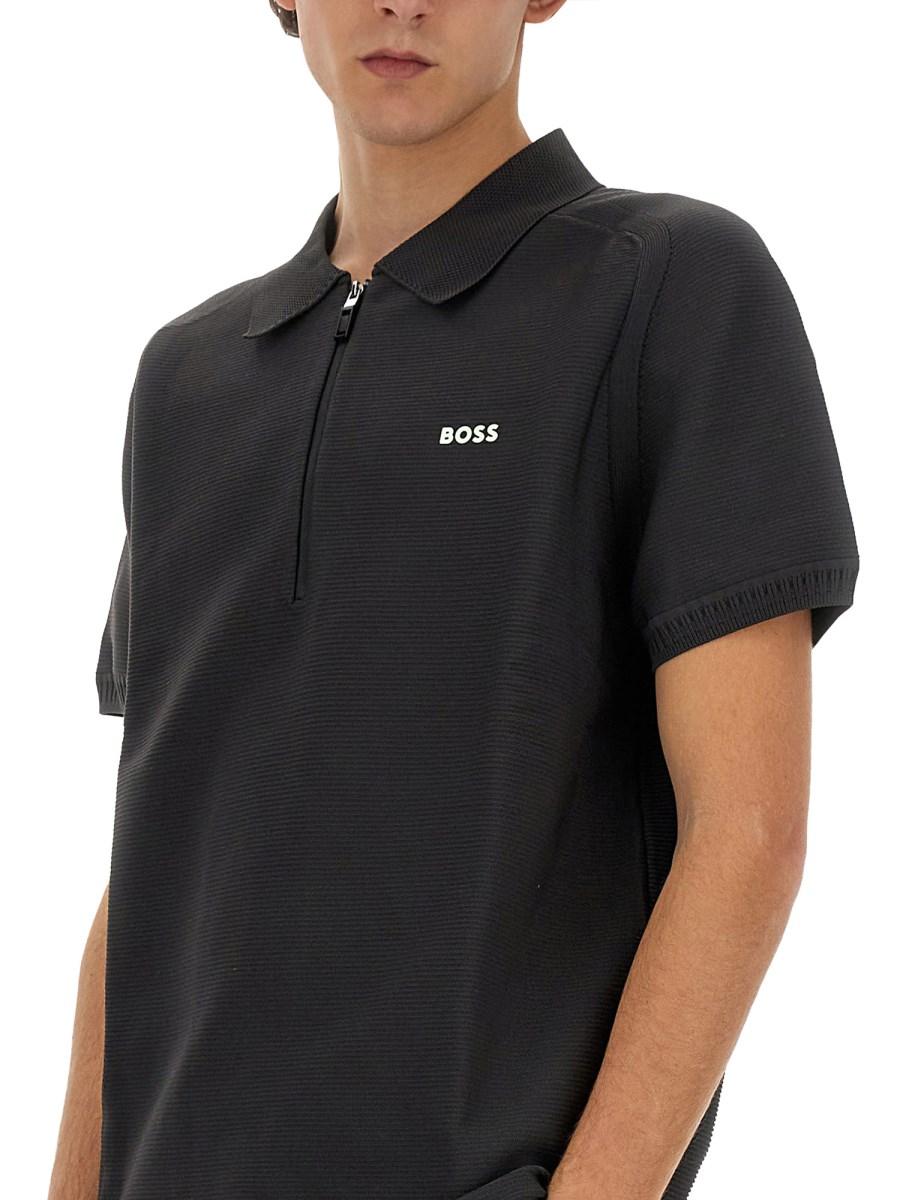 BOSS POLO CON ZIP