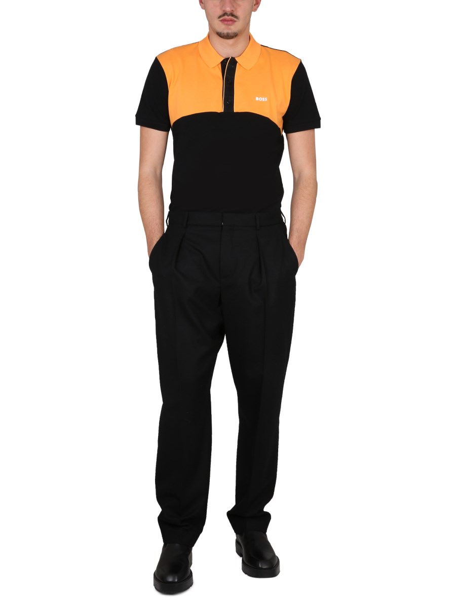 BOSS POLO IN COTONE CON LOGO