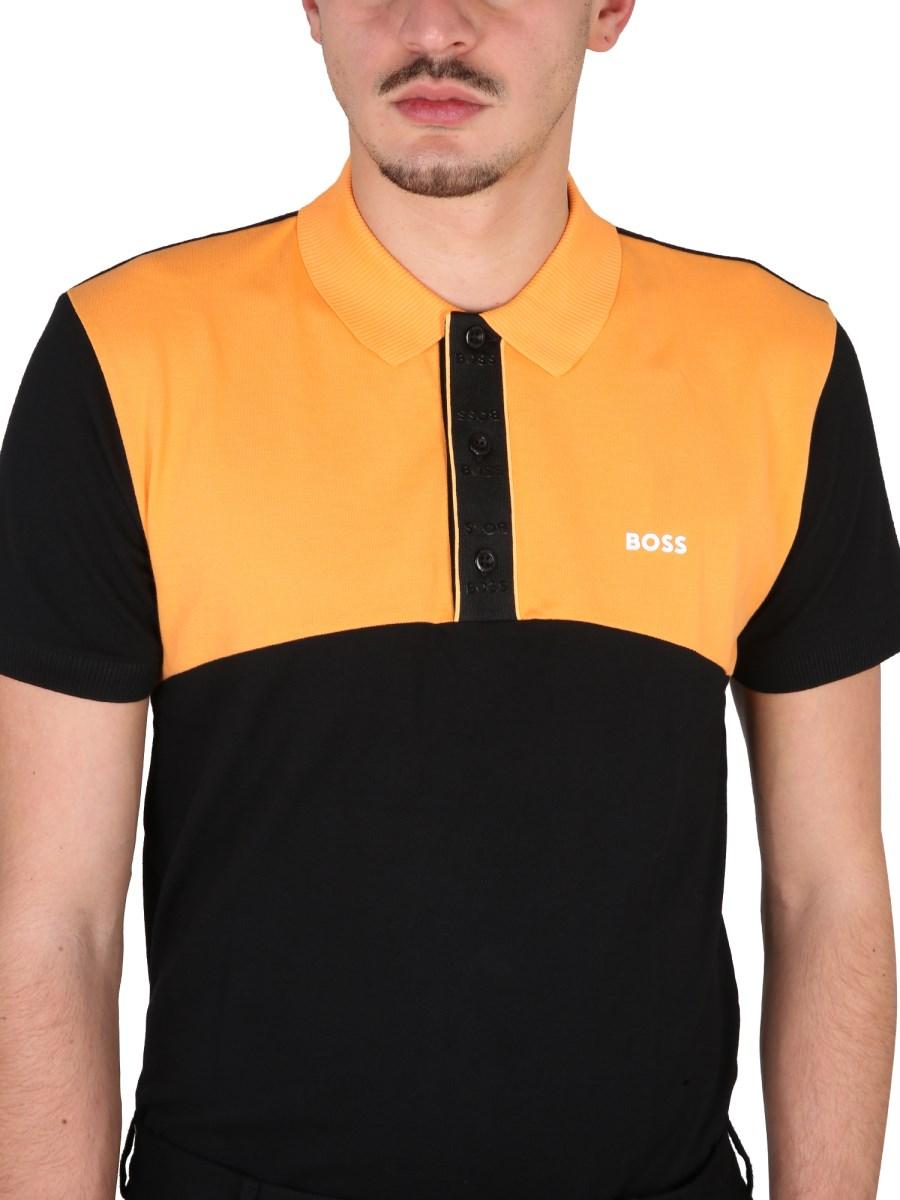 BOSS POLO IN COTONE CON LOGO
