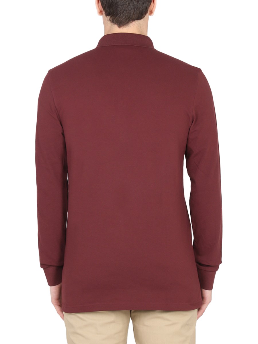 BOSS POLO IN COTONE CON PATCH LOGO