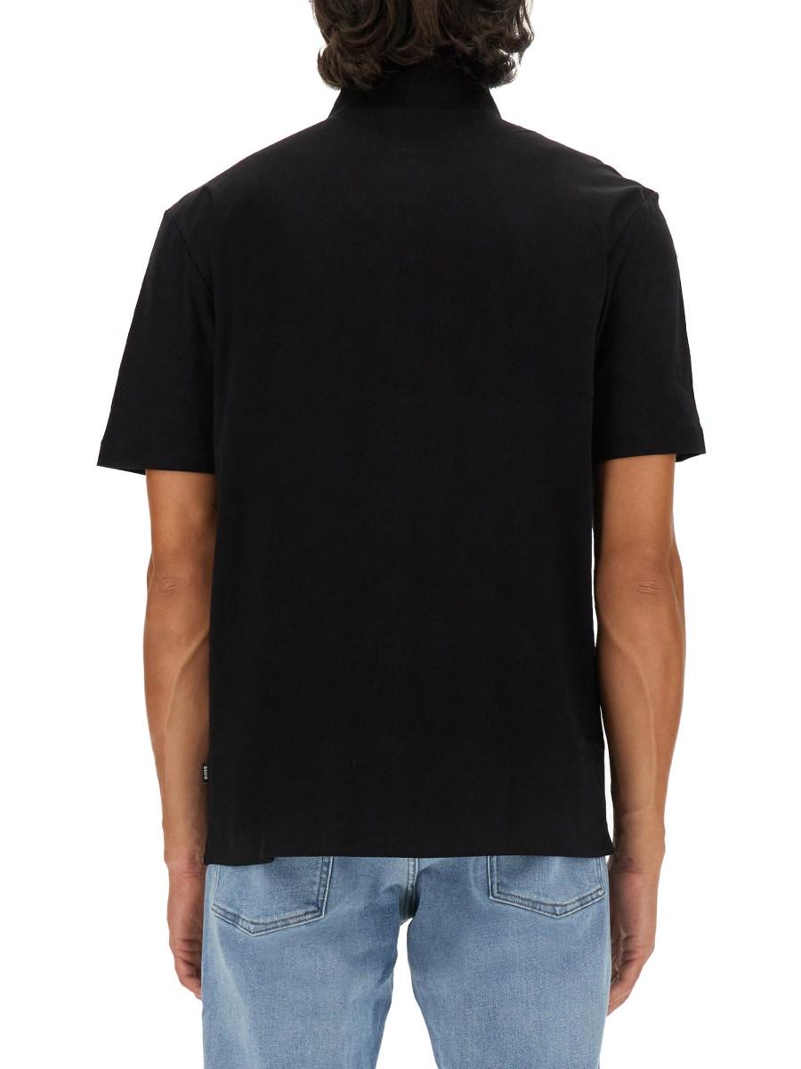 BOSS POLO IN PIQUÉ DI COTONE CON LOGO