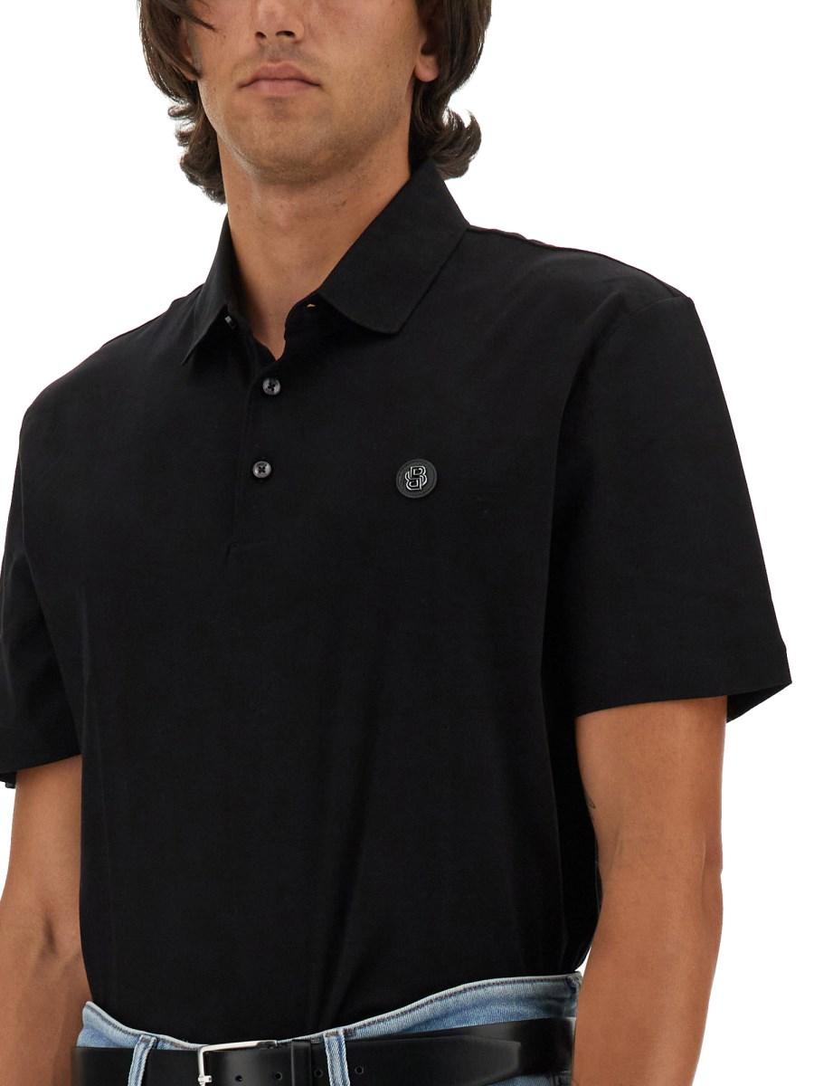 BOSS POLO IN PIQUÉ DI COTONE CON LOGO