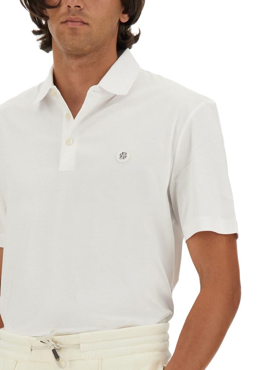 BOSS POLO IN PIQUÉ DI COTONE CON LOGO