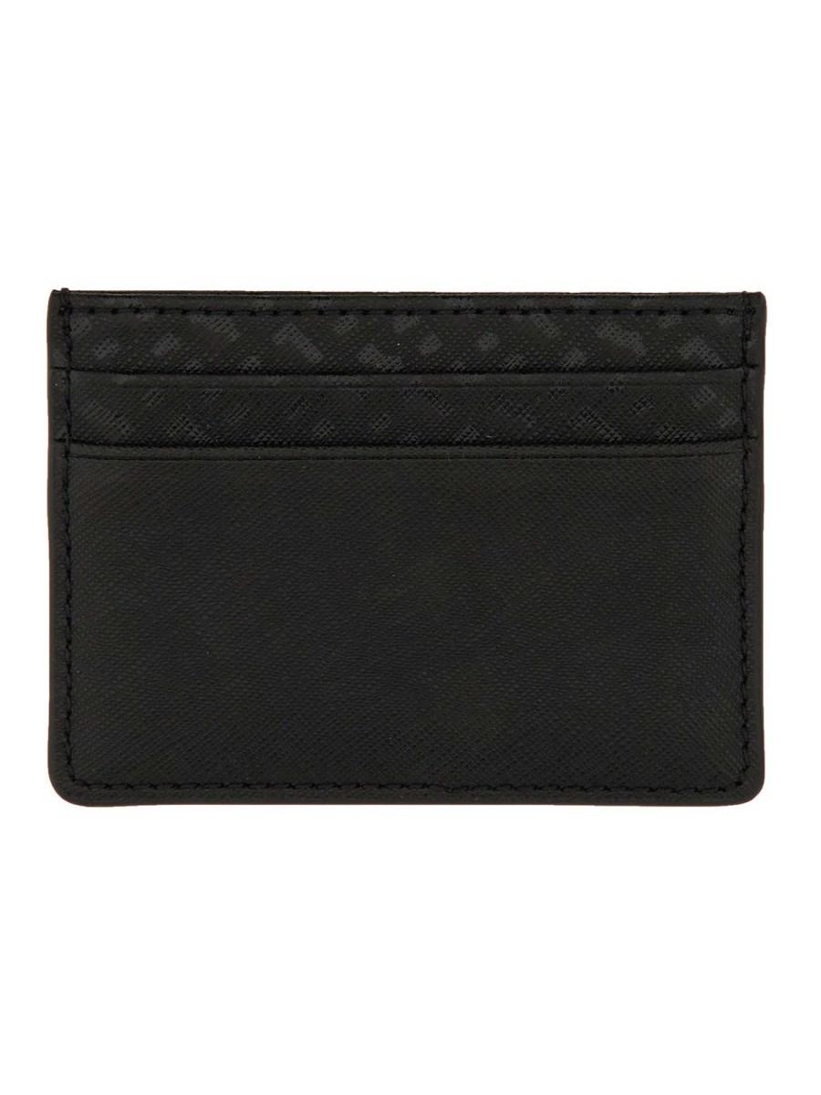 BOSS PORTACARTE ZAIR IN PELLE CON LOGO