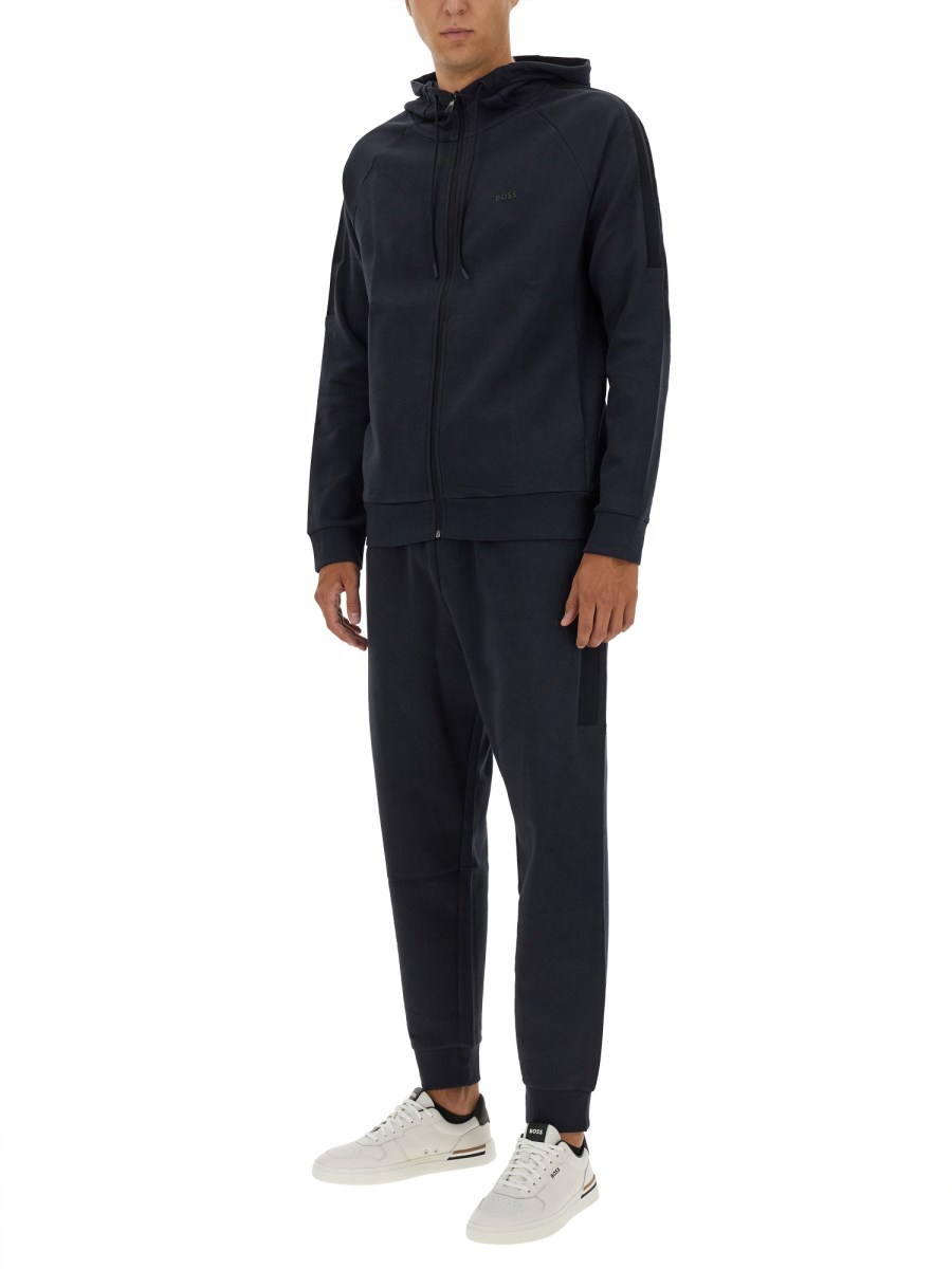 BOSS SET TUTA CON LOGO IN COTONE