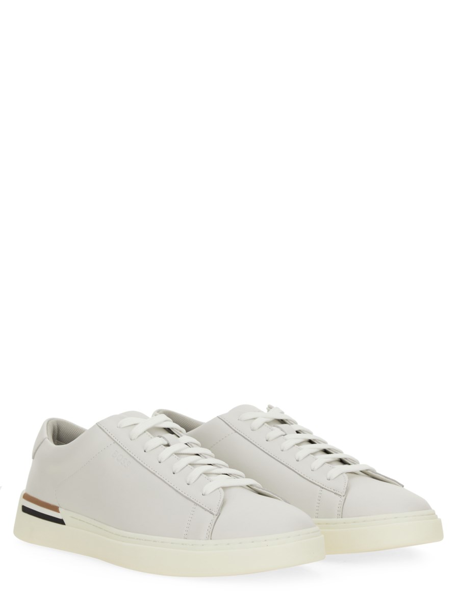 BOSS SNEAKER CLINT IN PELLE CON SUOLA PREFORMATA