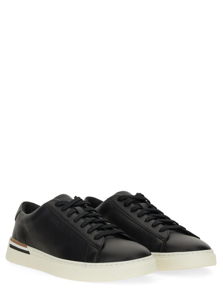 BOSS SNEAKER CLINT IN PELLE CON SUOLA PREFORMATA
