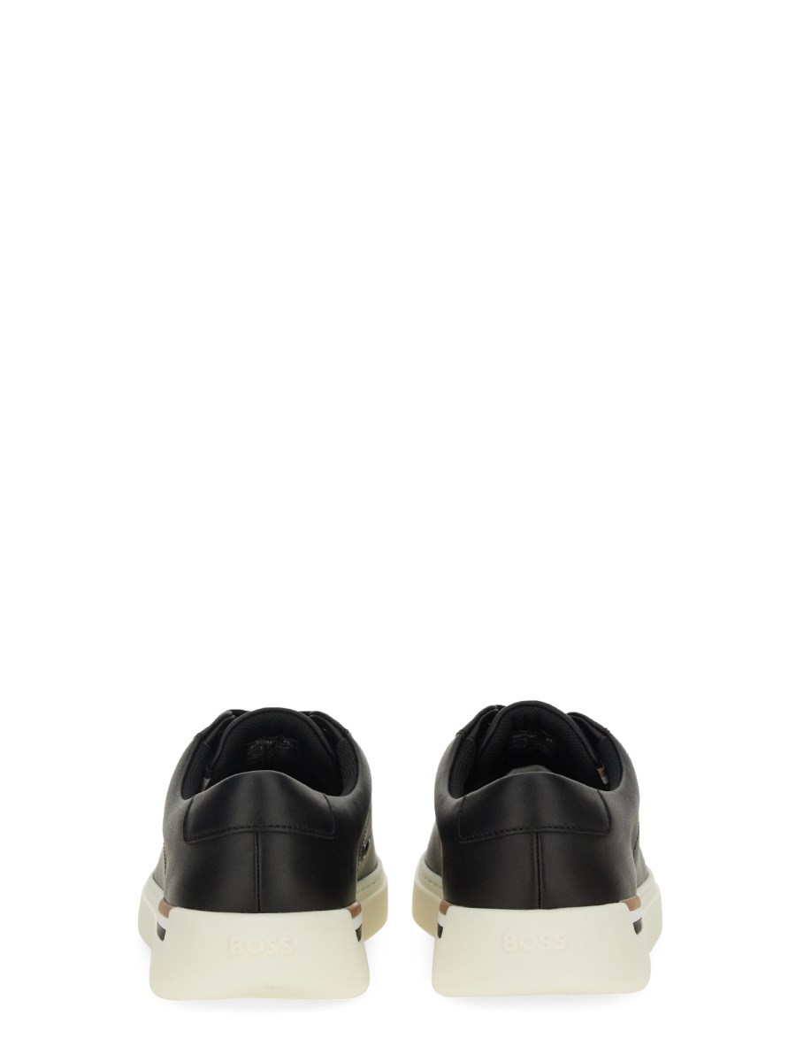 BOSS SNEAKER CLINT IN PELLE CON SUOLA PREFORMATA