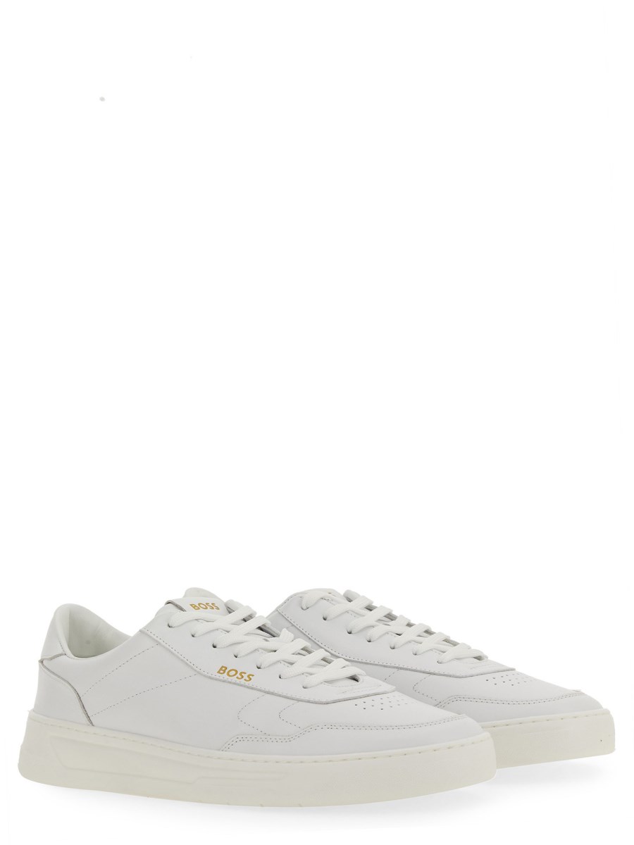 BOSS SNEAKER IN PELLE CON LOGO