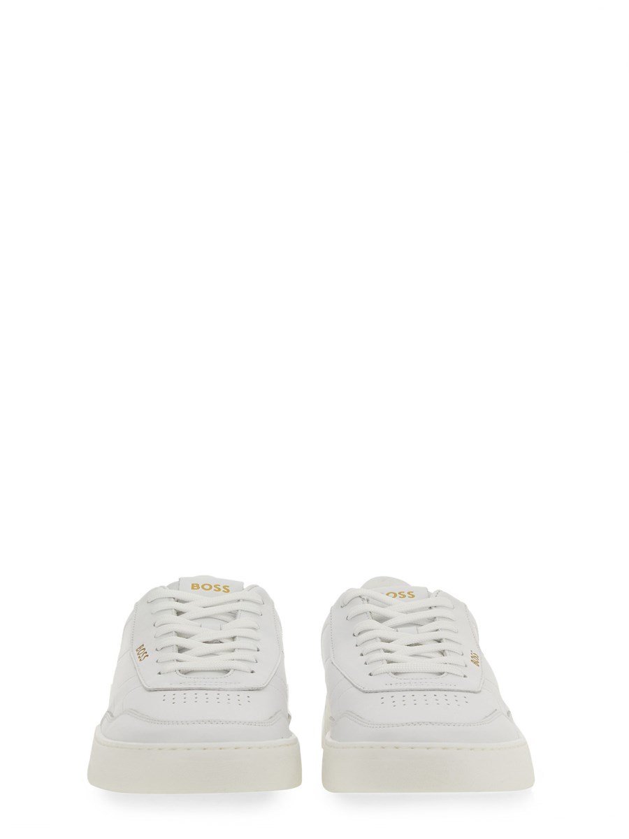 BOSS SNEAKER IN PELLE CON LOGO