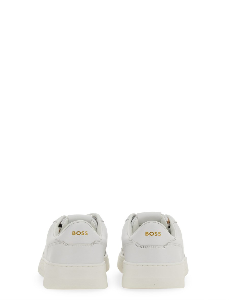BOSS SNEAKER IN PELLE CON LOGO