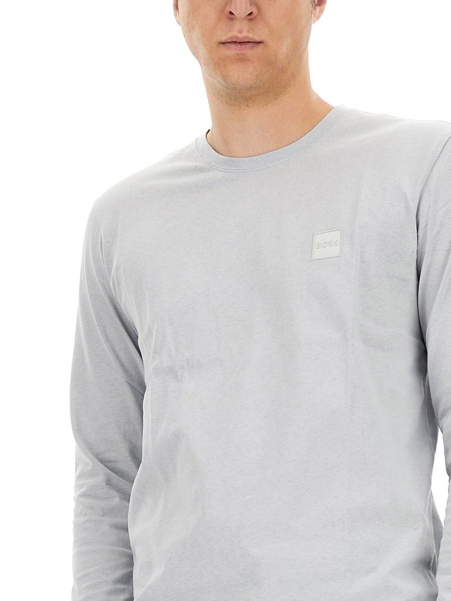 BOSS T-SHIRT CON LOGO IN COTONE