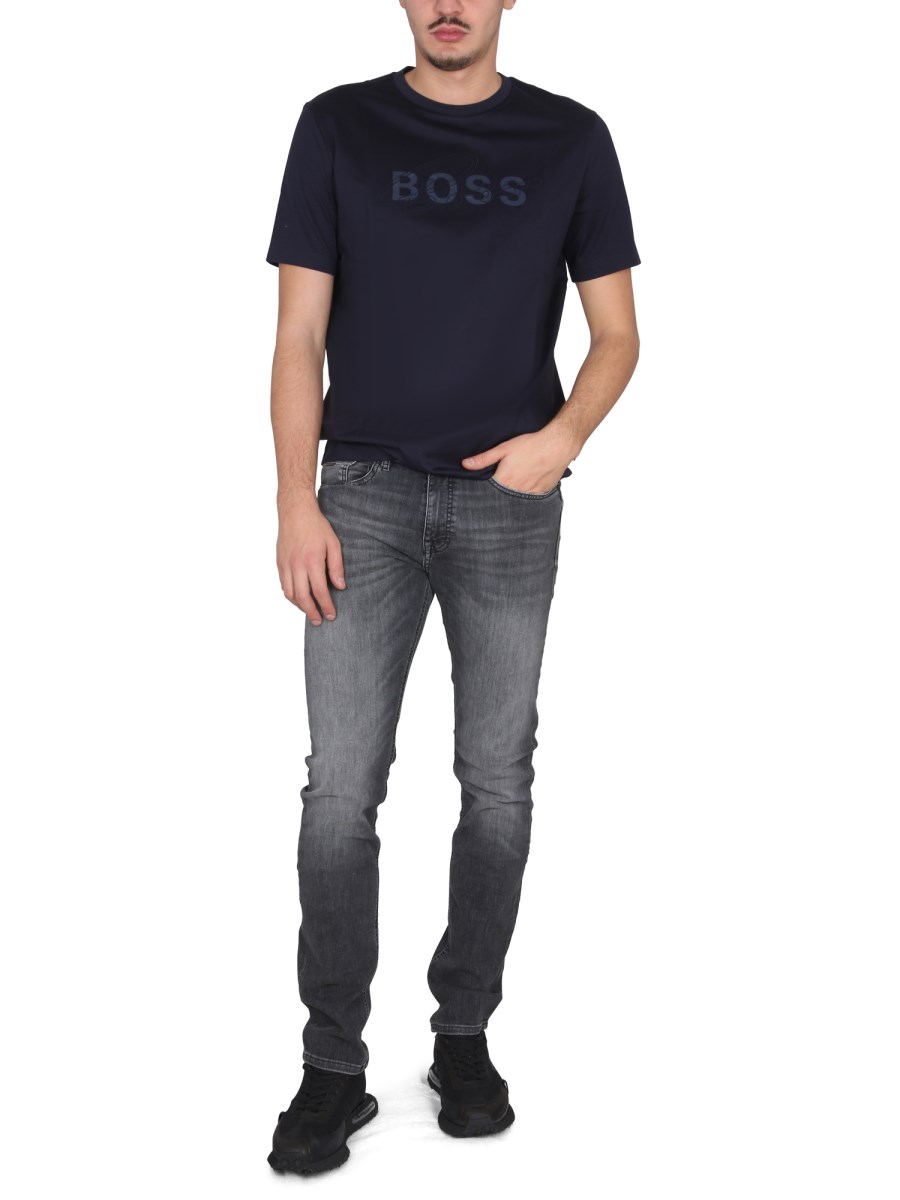 BOSS T-SHIRT IN COTONE CON LOGO