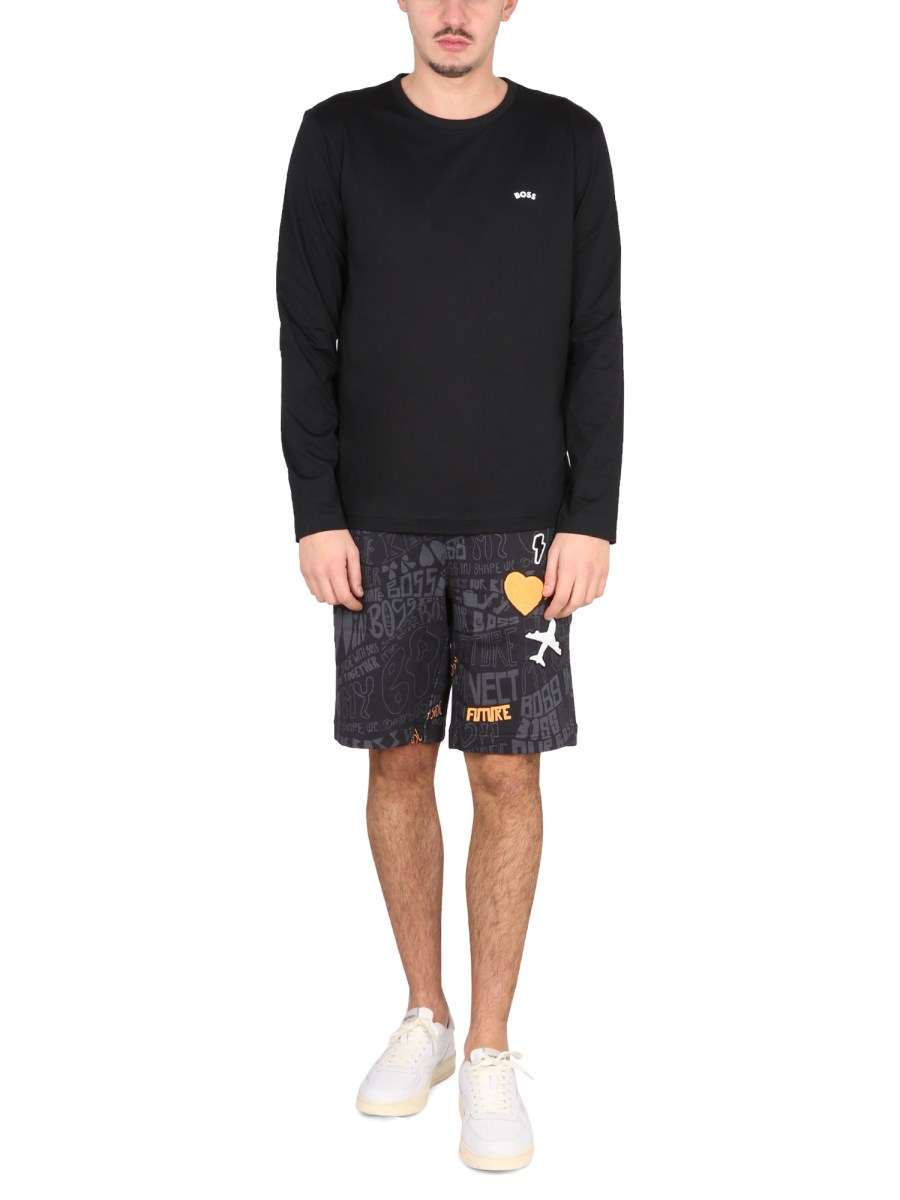 BOSS T-SHIRT IN COTONE CON LOGO