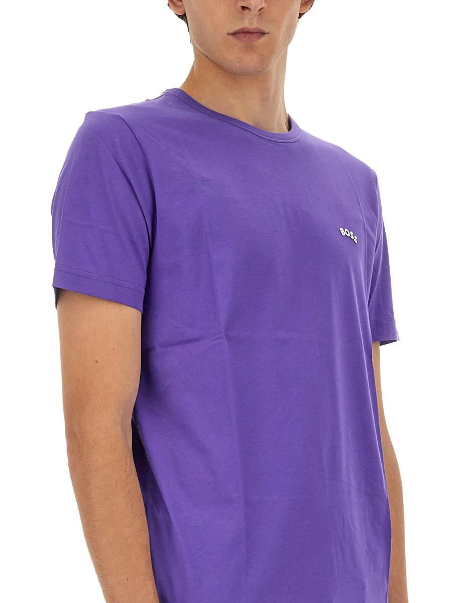 BOSS T-SHIRT IN JERSEY DI COTONE CON LOGO