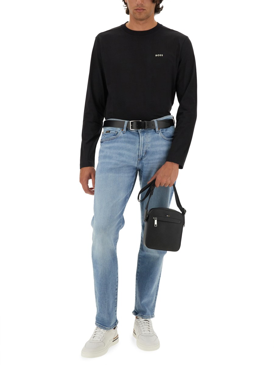 BOSS T-SHIRT IN JERSEY DI COTONE CON LOGO