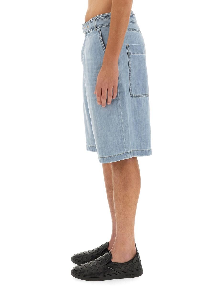BOTTEGA VENETA BERMUDA IN DENIM