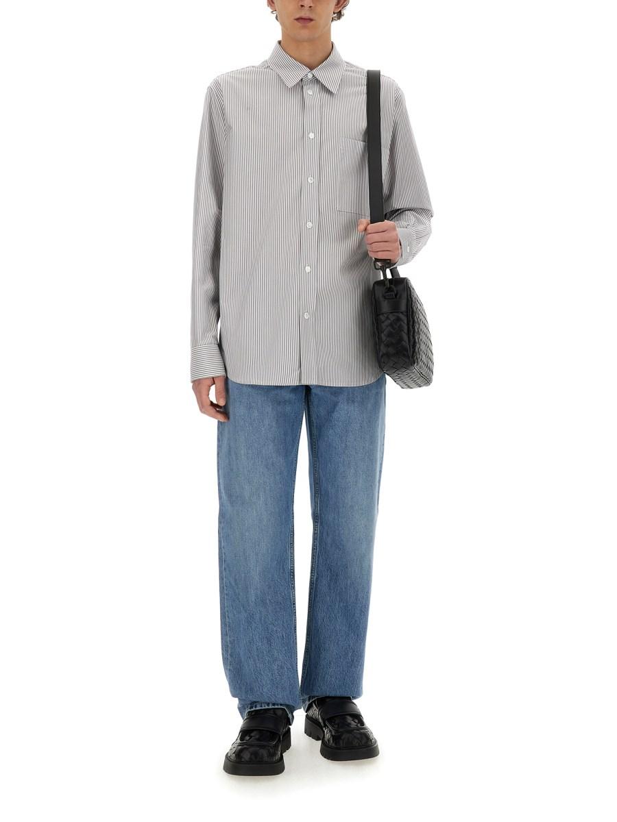 BOTTEGA VENETA CAMICIA IN COTONE A RIGHE