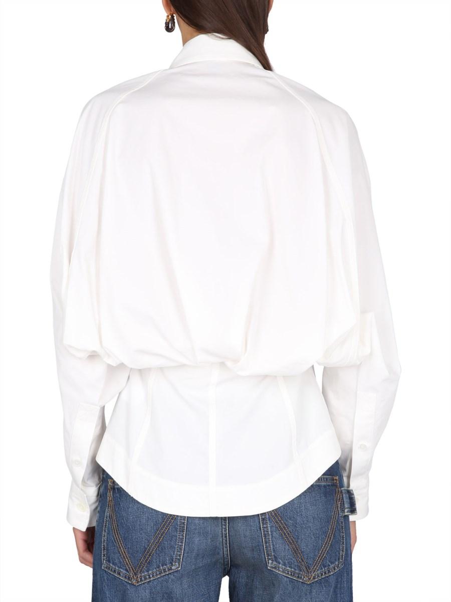 BOTTEGA VENETA CAMICIA IN COTONE COMPATTO