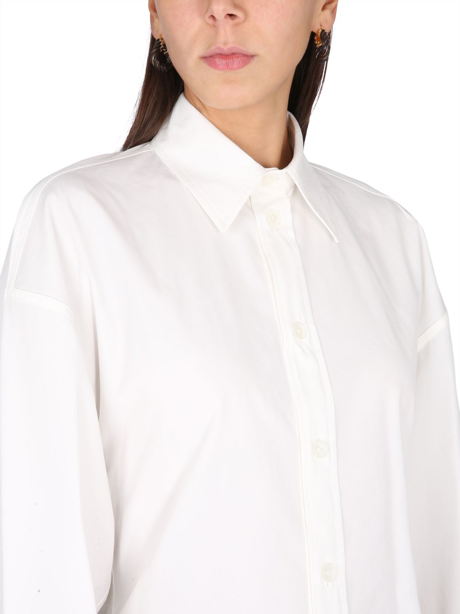 BOTTEGA VENETA CAMICIA IN COTONE COMPATTO