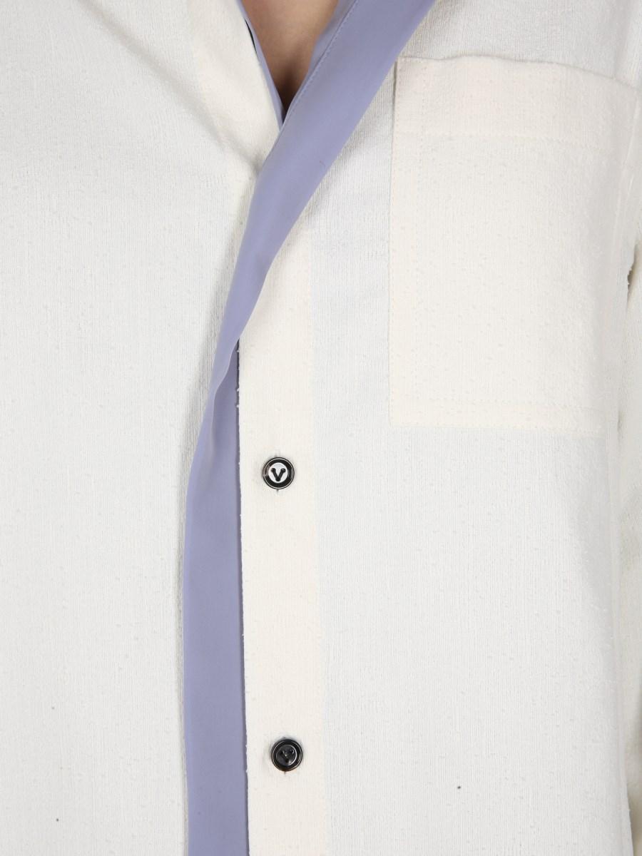 BOTTEGA VENETA CAMICIA IN COTONE DOPPIO STRATO