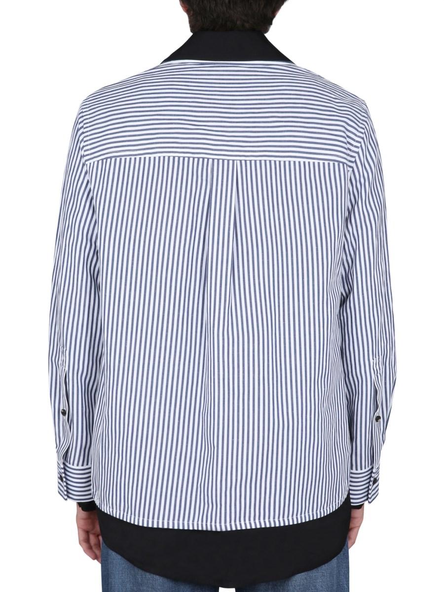 BOTTEGA VENETA CAMICIA IN COTONE E LINO