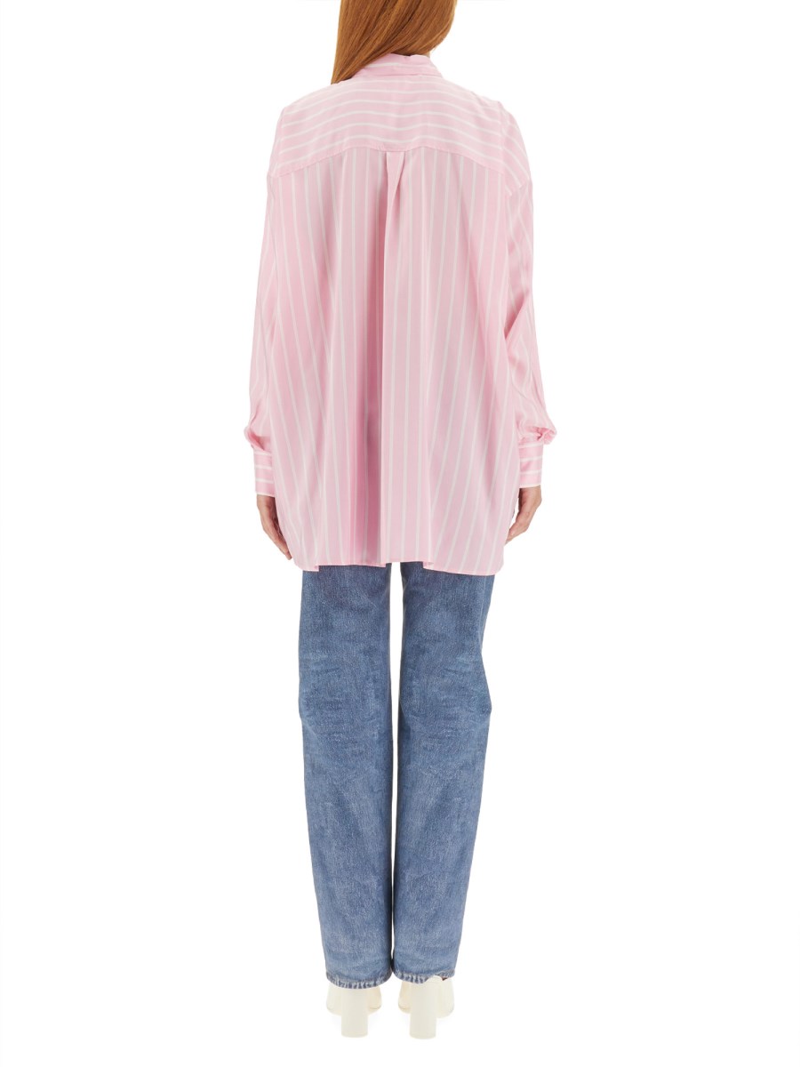 BOTTEGA VENETA CAMICIA IN SETA A RIGHE