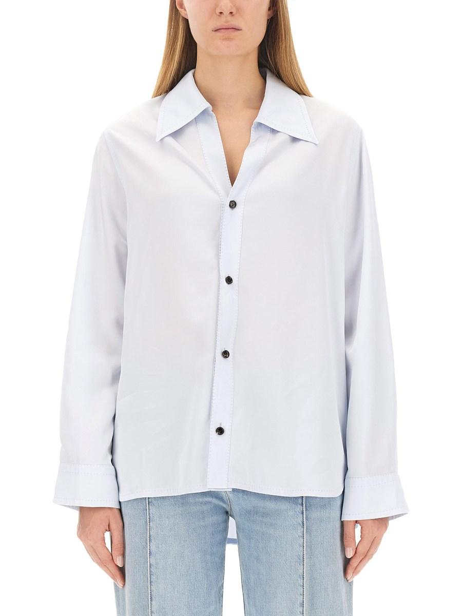 BOTTEGA VENETA CAMICIA IN TWILL DI VISCOSA