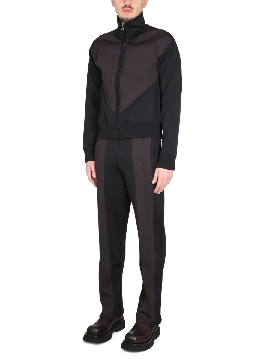 BOTTEGA VENETA FELPA CON ZIP IN TESSUTO TECNICO