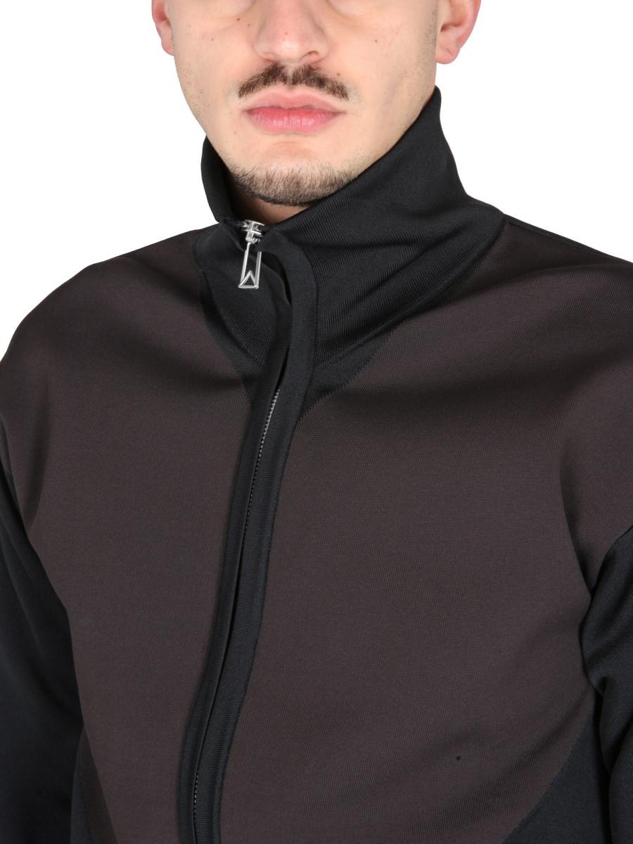 BOTTEGA VENETA FELPA CON ZIP IN TESSUTO TECNICO
