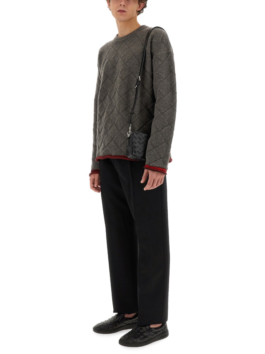 BOTTEGA VENETA MAGLIA CON MOTIVO INTRECCIO