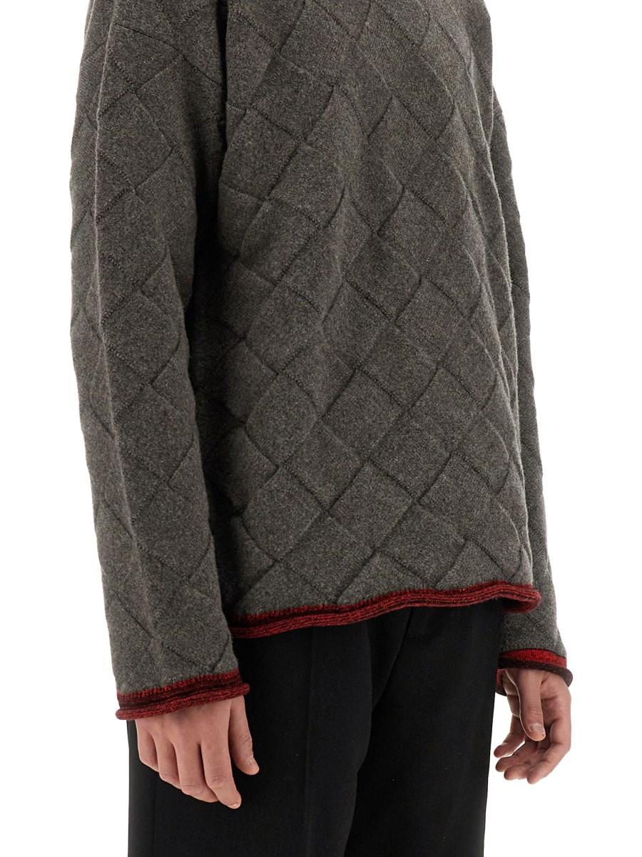 BOTTEGA VENETA MAGLIA CON MOTIVO INTRECCIO