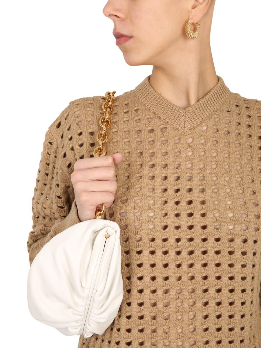 BOTTEGA VENETA MAGLIA IN LANA OPEN MESH