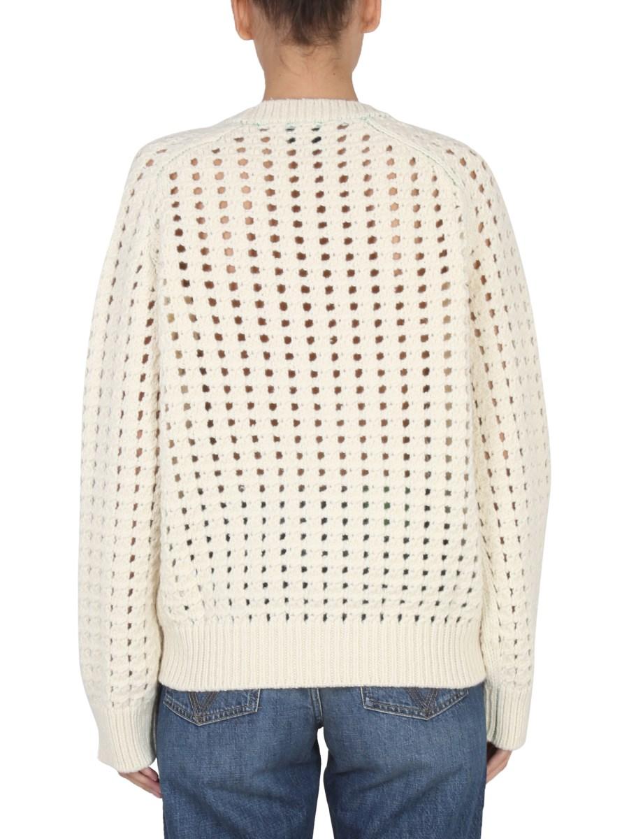 BOTTEGA VENETA MAGLIA TRAFORATA IN LANA