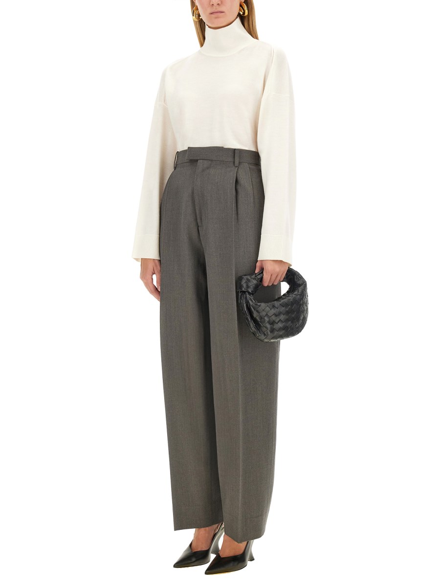 BOTTEGA VENETA PANTALONE IN LANA LEGGERA