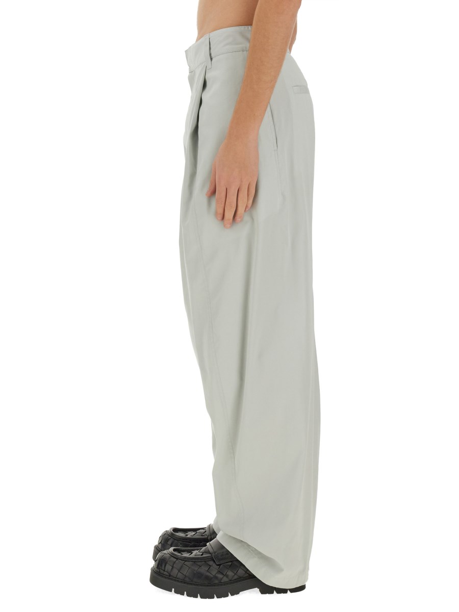 BOTTEGA VENETA PANTALONE IN SETA E COTONE