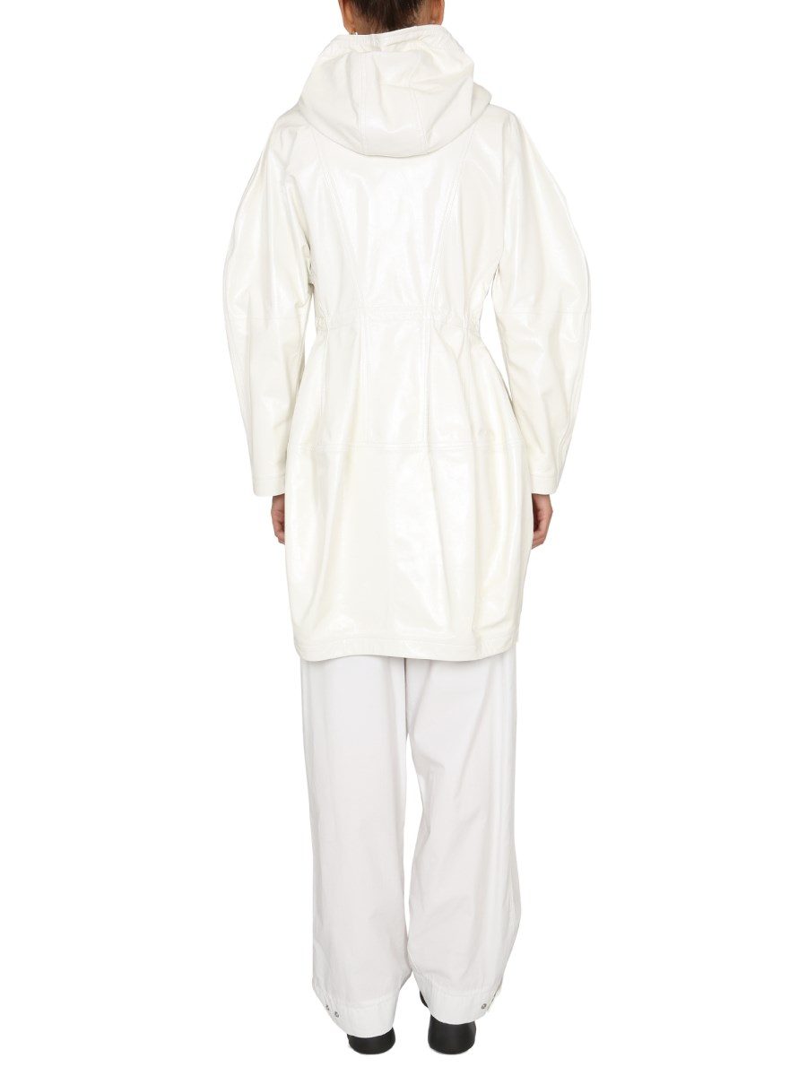 BOTTEGA VENETA PARKA CON CAPPUCCIO IN PELLE