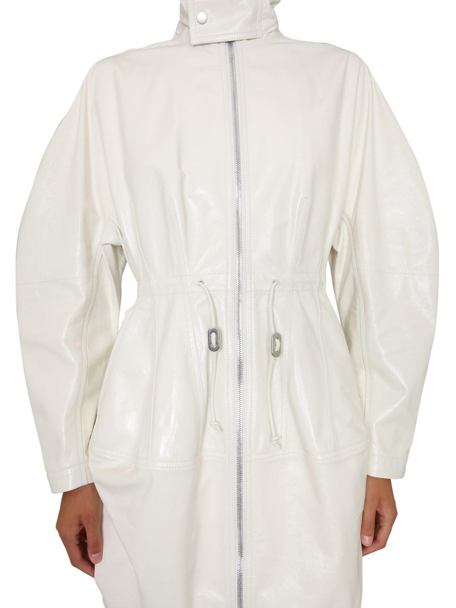 BOTTEGA VENETA PARKA CON CAPPUCCIO IN PELLE