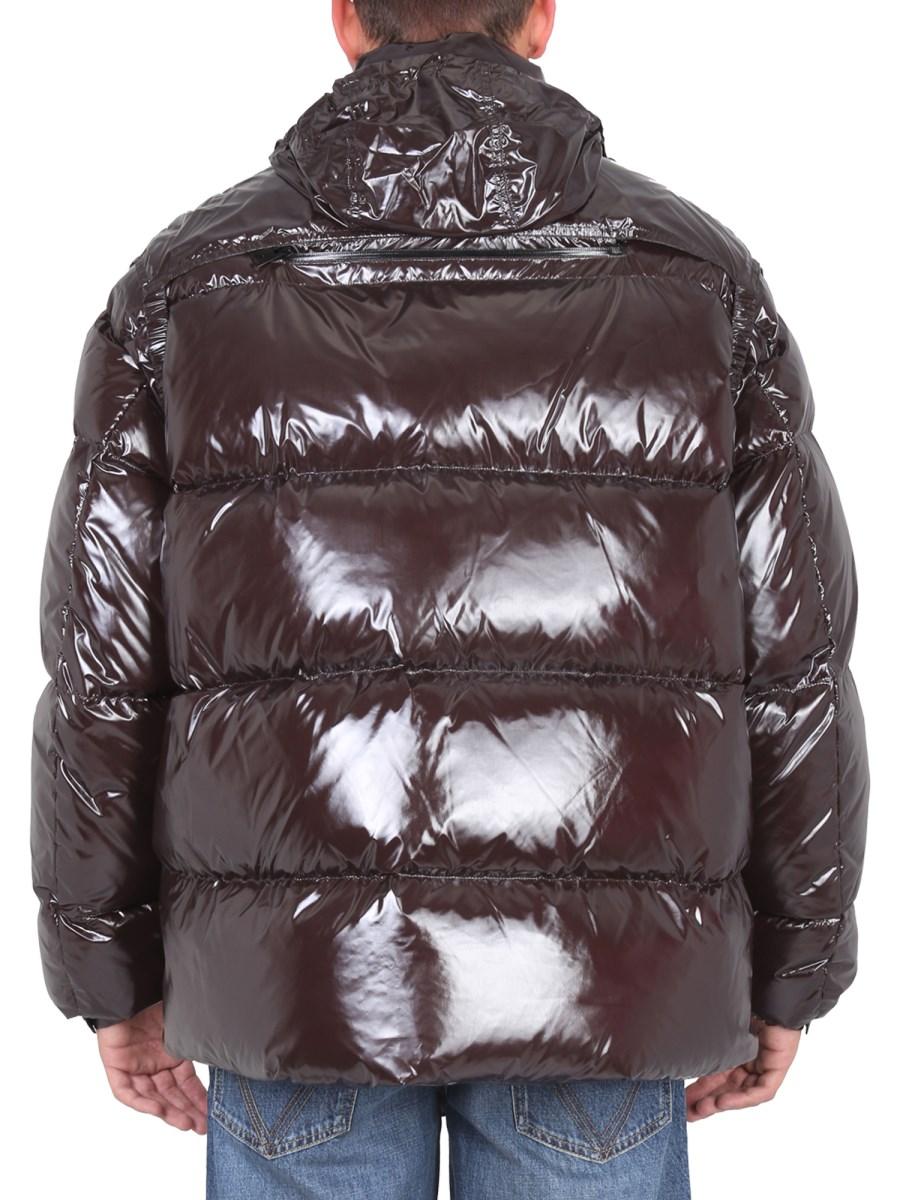 BOTTEGA VENETA PIUMINO CORTO LUCIDO IN NYLON