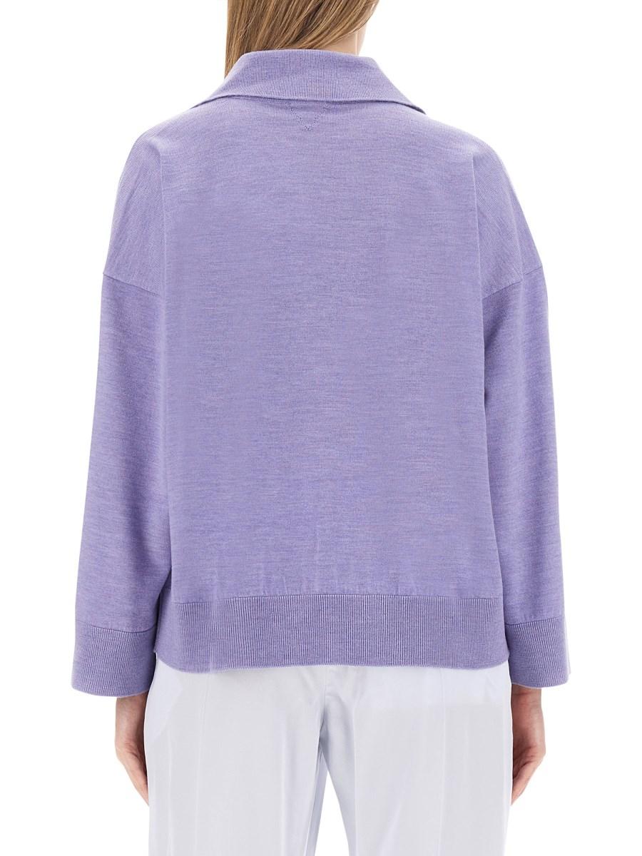 BOTTEGA VENETA POLO IN LANA LEGGERA