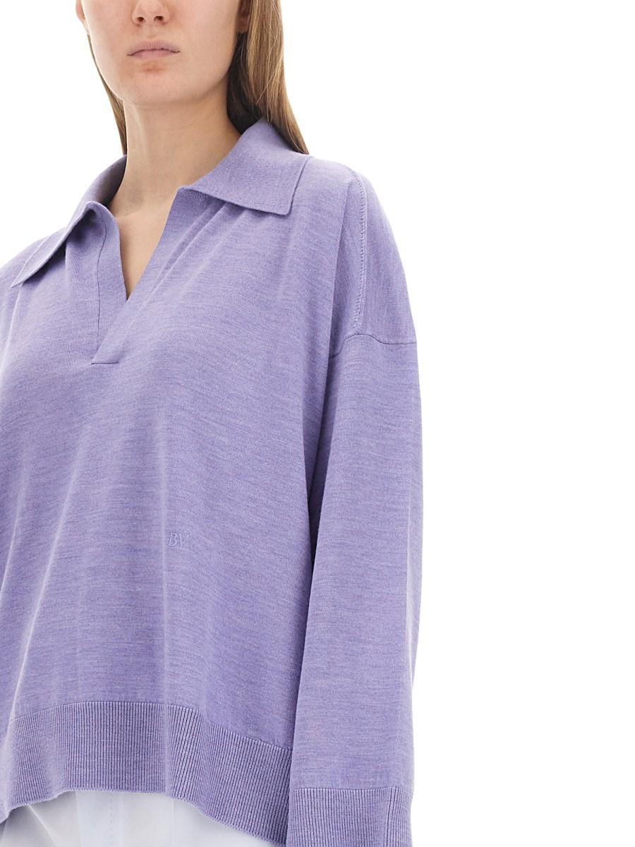 BOTTEGA VENETA POLO IN LANA LEGGERA