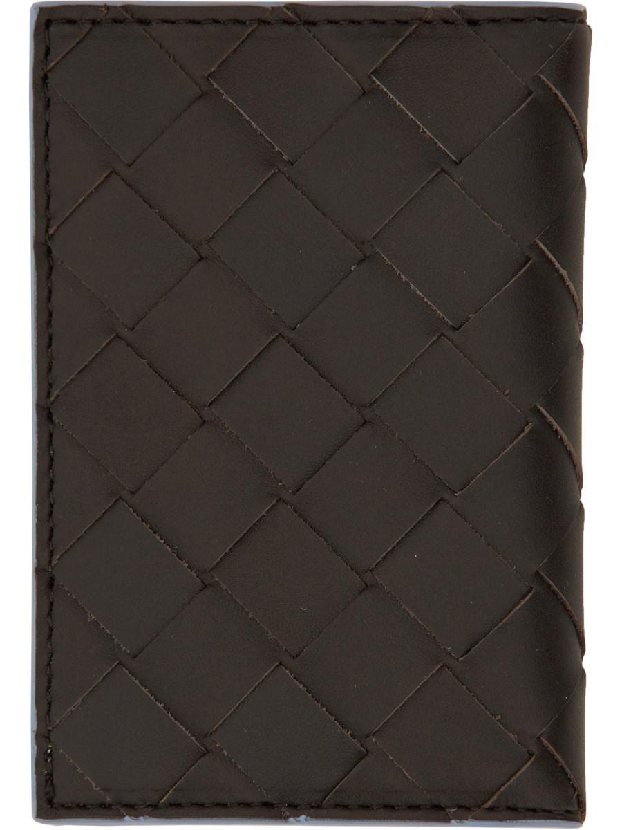 BOTTEGA VENETA PORTACARTE INTRECCIATO CON PATTA