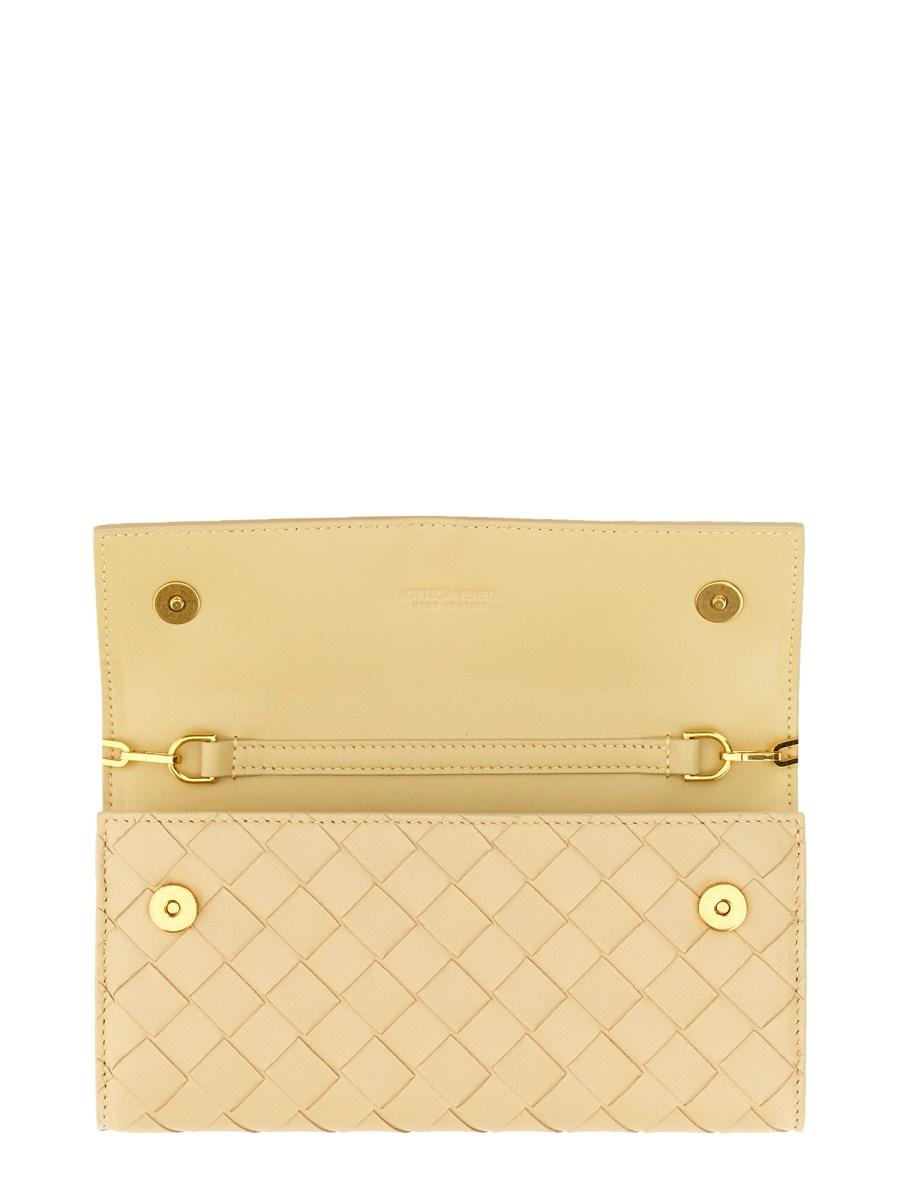 BOTTEGA VENETA PORTAFOGLIO INTRECCIATO CON CATENA
