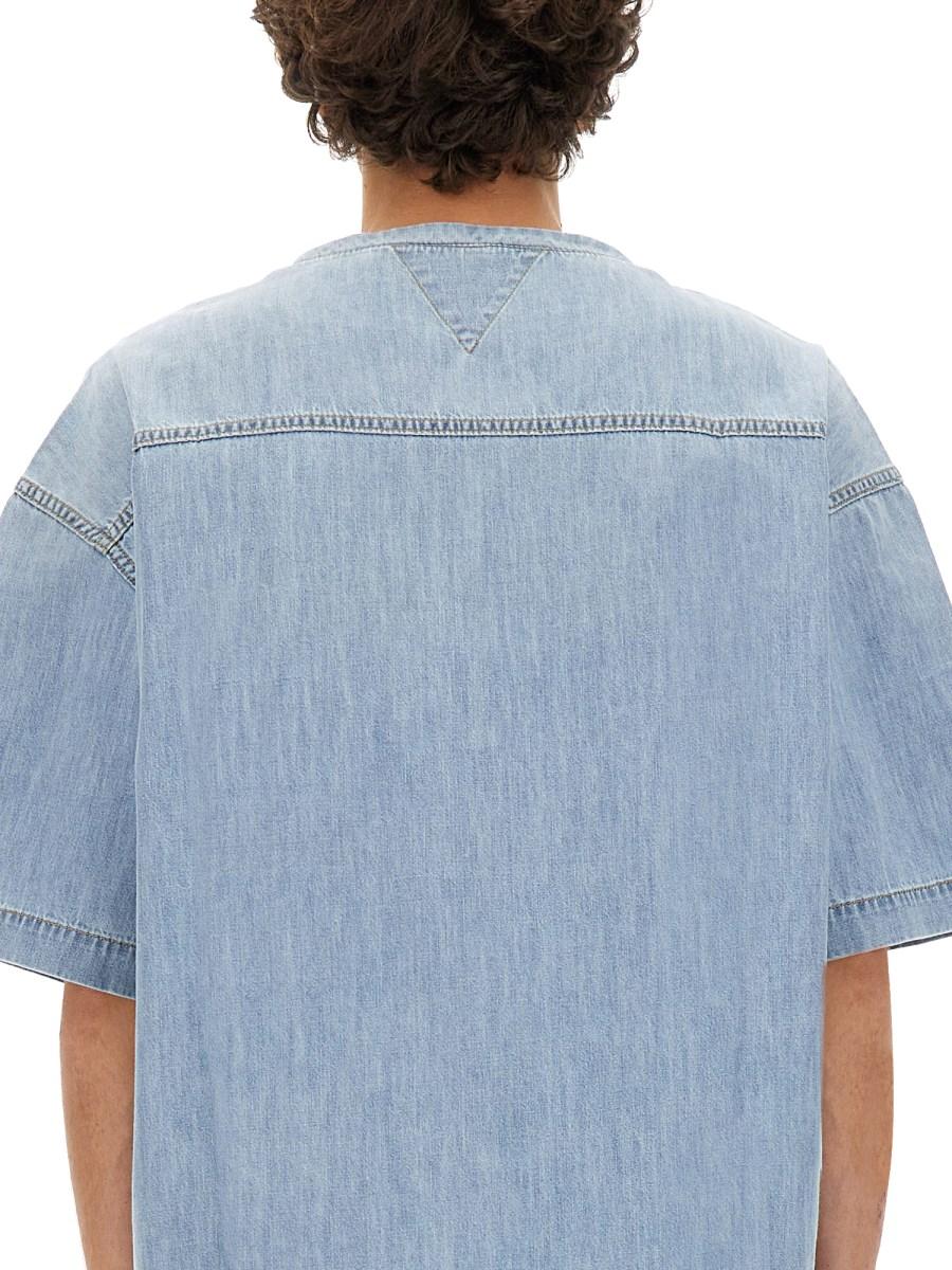 BOTTEGA VENETA T-SHIRT IN DENIM